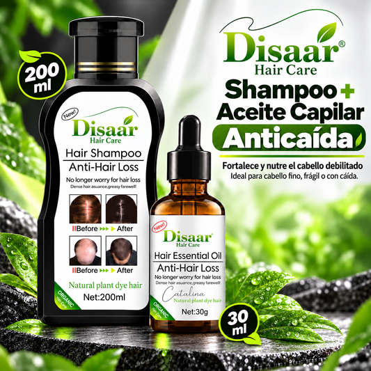 Champú + Sérum: ¡EVITA la caída del cabello a tiempo! + ENVÍO GRATIS 🚚